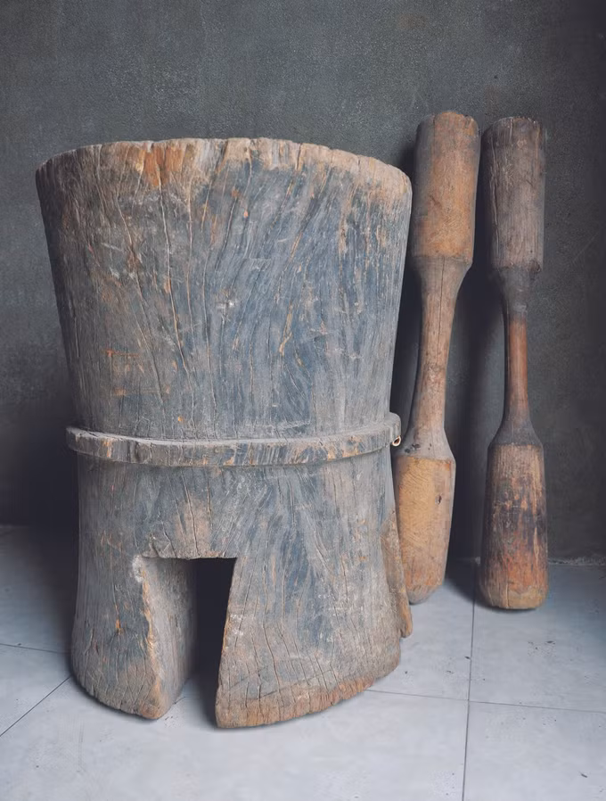 ស្នូរអង្រែបុកស្រូវក្នុងវប្បធម៌ តីង្វៀន ảnh 2