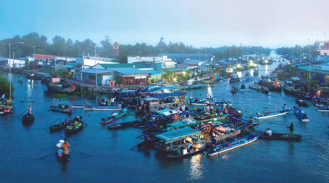 ផ្សារ ង៉ាណាំ (ខេត្ត សុកត្រាំង)ចាប់ផ្តើមលក់ដូរតាំងពីព្រឹកព្រលឹម ផ្សារ ង៉ាណាំ នៅ ខេត្ត សុកត្រាំង ពេលព្រឹកព្រលឹម ảnh 1