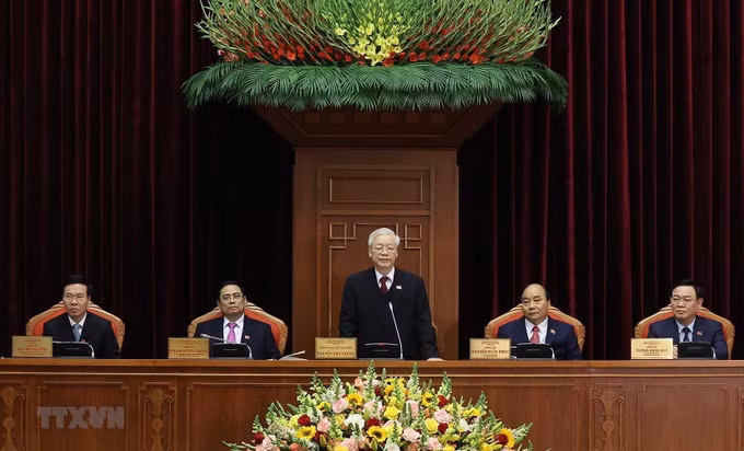 សមមិត្ត ង្វៀនភូត្រុង ត្រូវបានជ្រើសតាំងធ្វើអគ្គលេខាបក្ស ảnh 7