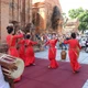 កម្មវិធី​សម្តែងសិល្បៈ​តាមចង្វាក់​រាំ​របស់​ជនជាតិ​ ចាម ​នៅប្រសាទ ពោណាហ្ការ៍ ខេត្ត ខាញ់ហ្វា។ រូបថតឯកសារ - ពន្យល់ដោយប្រើរូបភាព៖ ដាំងទន់ - ទីភ្នាក់ងារព័ត៌មានវៀតណាម