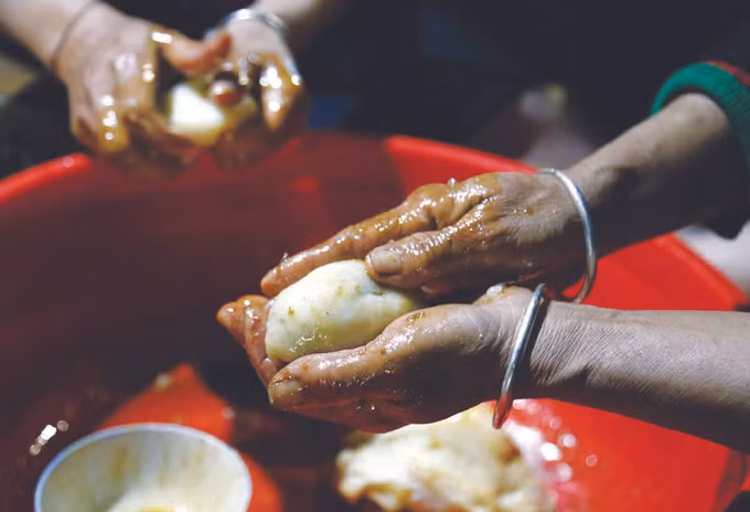 នំ បាញ់យ៉ី - មុខអាហារប្រពៃណីរបស់ជនជាតិ យ៉ាវ ảnh 2