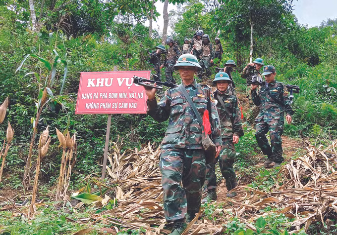 ​ខំប្រឹងប្រែងបោសសម្អាតដី បង្កើតការងាររកស៊ីចិញ្ចឹមជីវិតជូនប្រជាជនខ្សែបន្ទាត់ព្រំដែនភាគខាងជើង ảnh 2