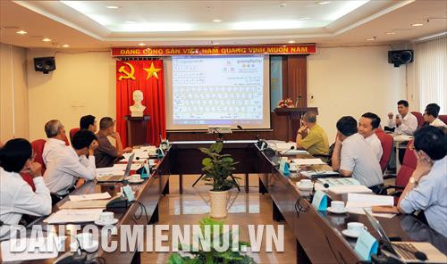 សិក្ខាសាលាវិទ្យាសាស្ត្រស្តីពីប្រធានបទ "សិក្សាស្រាវជ្រាវ ប្រើប្រាស់ក្តារចុចនិងពុម្ពអក្សរខ្មែរយូនីកូដក្នុងផែនទីដំណើរការនៃការផលិតព័ត៌មានសម្រាប់សារព័ត៌មានបោះពុម្ពនិងសារព័ត៌មានអេឡិចត្រូនិករបស់ទីភ្នាក់ងារព័ត៌មានវៀតណាម"