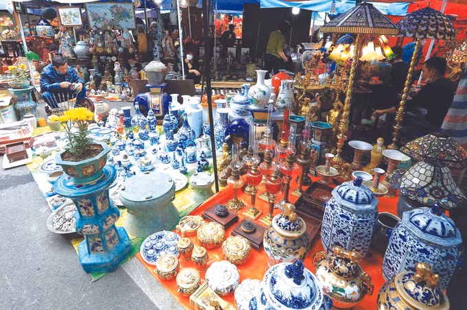 វិថីបុរាណនៅក្រុង ហាណូយ ស្រស់ឆើតឆាយនាអំឡុងថ្ងៃនៃនិទាឃរដូវ ảnh 1