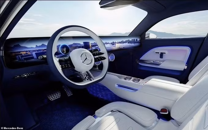 ក្រុមហ៊ុន Mercedes-Benz បង្ហាញ​រថយន្ត​អគ្គិសនី​អាច​បើកបរ​ជាង​ ១០០០​ គីឡូម៉ែត្រ​ក្នុង​ពេល​សាក​ភ្លើង​ពេញ ảnh 4