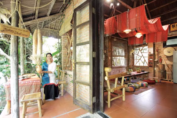 ចាមប៉ា អមរវតី ហៅស៍ ត្រូវបានរចនាដូចជាសារមន្ទីរតូចមួយអំពីវប្បធម៌របស់បងប្អូនជនជាតិ ចាម...