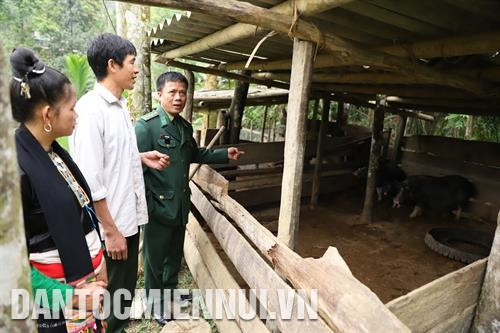 កងទ័ពការពារព្រំដែននៃប៉ុស្តិ៍ ហាញ់យិច ចុះទៅភូមិសាស្ត្រណែនាំបងប្អូនជនជាតិភាគតិចនៅឃុំ ហាញ់យិច ស្រុក ក្វេផុងវិធីចិញ្ចឹមជ្រូកពូជថ្មី ច្រកទ្វារព្រំដែនអន្ដរជាតិ ណឹមកាន់ ស្រុក គីសឺន ត្រូវបានវិនិយោគកសាង បង្កលក្ខណៈងាយស្រួលសម្រាប់មាមីងបងប្អូននៅតំបន់ព្រំប្រទល់ផ្តោះប្តូរទំនិញងាយស្រួលជាមួយ នឹងប្រទេសជាមិត្ត ឡាវ