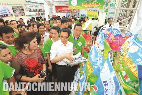 ឧបនាយករដ្ឋមន្ត្រី វូឌឹកដាម ផ្ដោះប្តូរជាមួយបណ្តាសហគិ្រនដែលវិនិយោគ ទៅលើវិស័យកសិកម្ម