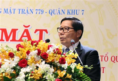 លោក Im Heng អគ្គកុងស៊ុលនៃព្រះរាជាណាចក្រកម្ពុជា ប្រចាំនៅទីក្រុង ហូជីមិញ អញ្ជើញថ្លែងសុន្ទរកថាក្នុងពិធី