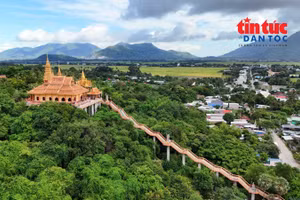ជណ្ដើរថ្មើរជើងមានប្រវែងប្រមាណ ៧០ ម៉ែត្រនាំពីជើងភ្នំដល់ព្រះវិហារវត្ត។