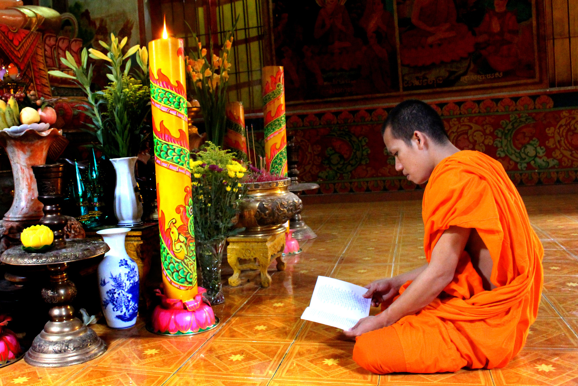 ព្រះភិក្ខុសង្ឃសង្រួមចិត្តអារម្មណ៍សិក្សាពុទ្ធវាចនអស់រយៈកាលចូលវស្សា ព្រះភិក្ខុសង្ឃសង្រួមចិត្តអារម្មណ៍សិក្សាពុទ្ធវាចនអស់រយៈកាលចូលវស្សា
