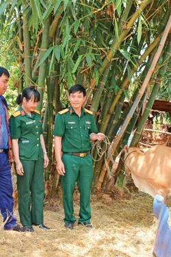 គំរូ "សួនបន្លែផ្សារភ្ជាប់" នៃកងពល ១៥ រួមចំណែកជួយក្រុមគ្រួសារបងប្អូនជនជាតិភាគតិចលើកកម្ពស់គុណភាពពេលបាយ កែលម្អជីវភាពរស់នៅ